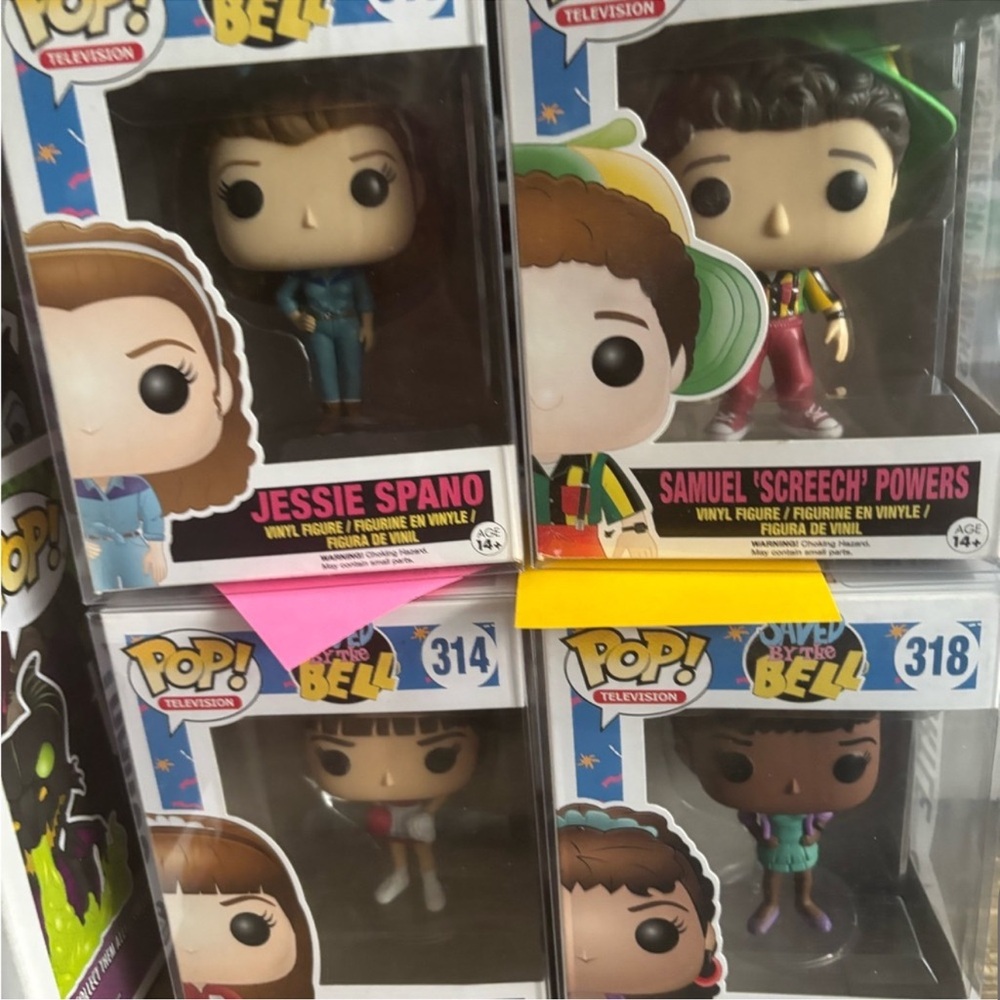 Funko Pop Saved by the Bell Jessie Spano and Screech Figures